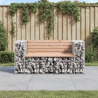  Garden Bench Gabion Design 143x71x65.5 cm Solid Wood Douglas
