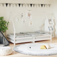  Kids Bed Frame White 90x190 cm Solid Wood Pine