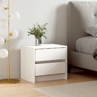  Bedside Cabinet White 40x31x35.5 cm Solid Wood Pine