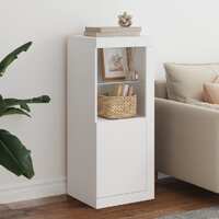  Sideboard with LED Lights White 41x37x100 cm