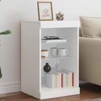  Sideboard with LED Lights White 41x37x67 cm