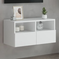  TV Wall Cabinet White 60x30x30 cm Engineered Wood