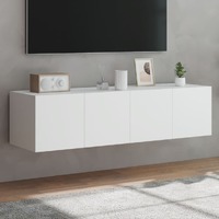  TV Wall Cabinets with LED Lights 2 pcs White 60x35x31 cm