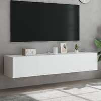  TV Wall Cabinets with LED Lights 2 pcs White 80x35x31 cm