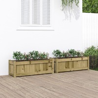  Garden Planters 2 pcs Impregnated Wood Pine