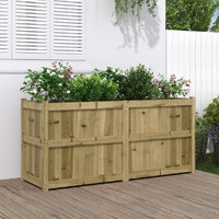  Garden Planter 150x50x70 cm Impregnated Wood Pine