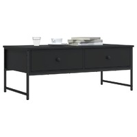  Coffee Table Black 101x49x39.5 cm Engineered Wood