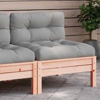  Garden Sofa Armless with Cushions Solid Wood Douglas
