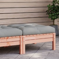  Garden Footstool with Cushion Solid Wood Douglas
