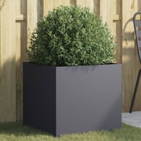  Planter Anthracite 49x47x46 cm Steel