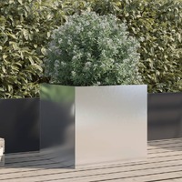  Planter Silver 49x47x46 cm Stainless Steel