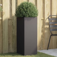  Planter Black 32x29x75 cm Steel