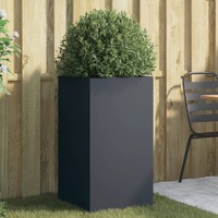  Planter Anthracite 42x38x75 cm Steel