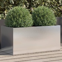 Planter Silver 62x30x29 cm Stainless Steel