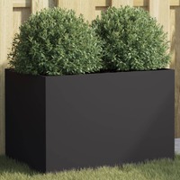  Planter Black 62x40x39 cm Steel