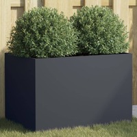  Planter Anthracite 62x40x39 cm Steel