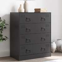  Sideboard Black 67x39x83 cm Steel