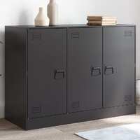  Sideboard Black 99x39x73 cm Steel