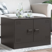  Coffee Table Black 67x50x44 cm Steel
