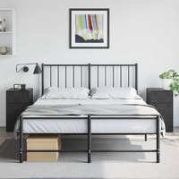  Bedside Cabinets 2pcs Black 34.5x39x62 cm Steel