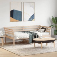  Day Bed without Mattress 90x190 cm Solid Wood Pine