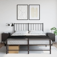  Bedside Cabinets 2 pcs Black 36x39x50.5 cm Steel