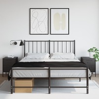  Bedside Cabinets 2 pcs Black 36x39x50.5 cm Steel