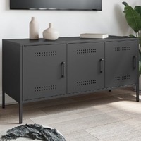 TV Cabinet Black 100.5x39x50.5 cm Steel