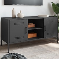  TV Cabinet Black 100.5x39x50.5 cm Steel