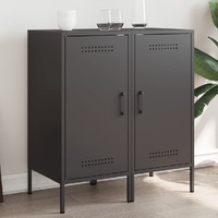  Sideboards 2 pcs Black 36x39x79 cm Steel