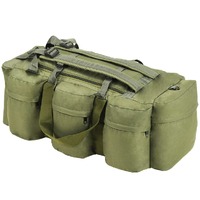  3-in-1 Army-Style Duffel Bag 90 L Olive Green