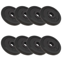  Weight Plates 8 pcs 8x2.5 kg Cast Iron