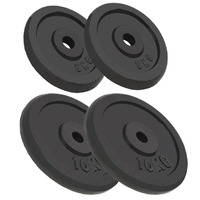  Weight Plates 4 pcs 2x10 kg+2x5 kg Cast Iron