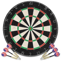  Professional Sisal Dartboard with 6 Darts