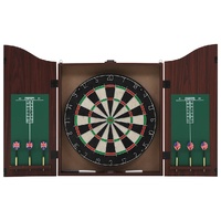  Professional Sisal Dartboard with Cabinet and 6 Darts