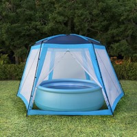  Pool Tent Fabric 660x580x250 cm Blue