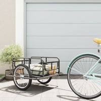  Bike Trailer 130x73x48.5 cm Steel Black