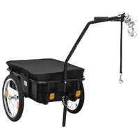 Bike Trailer/Hand Wagon 155x60x83 cm Steel Black
