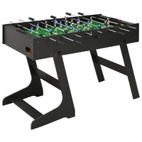  Folding Football Table 121x61x80 cm Black