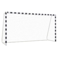  Soccer Goal 300x160x90 cm Metal Black and White