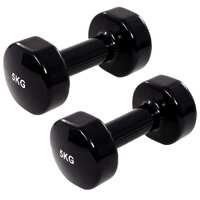  Dumbbell 2 pcs 2x5 kg Cast Iron Black
