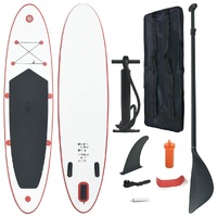  Stand Up Paddle Board Set SUP Surfboard Inflatable Red and White