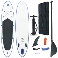  Stand Up Paddle Board Set SUP Surfboard Inflatable Blue and White