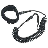  SUP Coiled Leash Black 10 inch