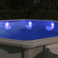  Submersible Floating Pool LED Lamp with Remote Control White