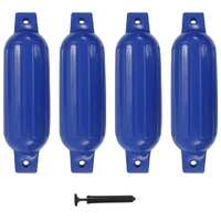  Boat Fenders 4 pcs Blue 41x11.5 cm PVC