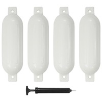  Boat Fenders 4 pcs White 51x14 cm PVC