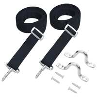  Bimini Top Straps 2 pcs Fabric and Stainless Steel