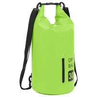  Dry Bag with Zipper Green 30 L PVC