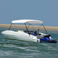  2 Bow Bimini Top White 150x120x110 cm